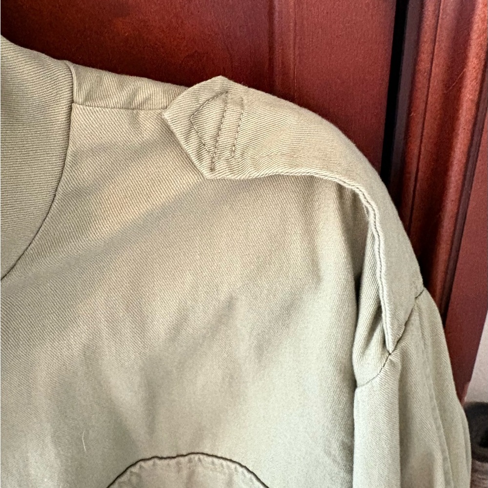 Ladies Sz L Treasure & Bond Olive Green Utility Jacket - Picture 3 of 5